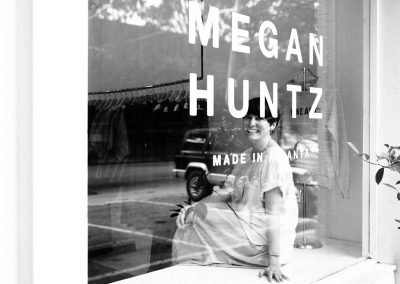 Megan Huntz in her clothes fashion store in Atlanta