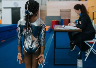 gymnast ready for a competition